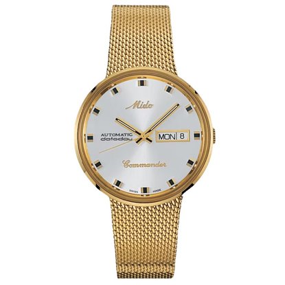 Picture of MIDO Men's Commander Automatic Yellow Gold-Tone Watch