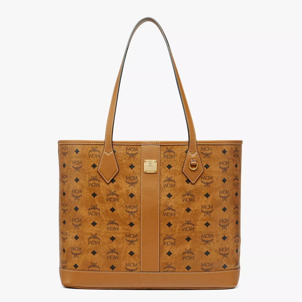 Picture of MCM Liz Visetos Medium Shopper - Cognac