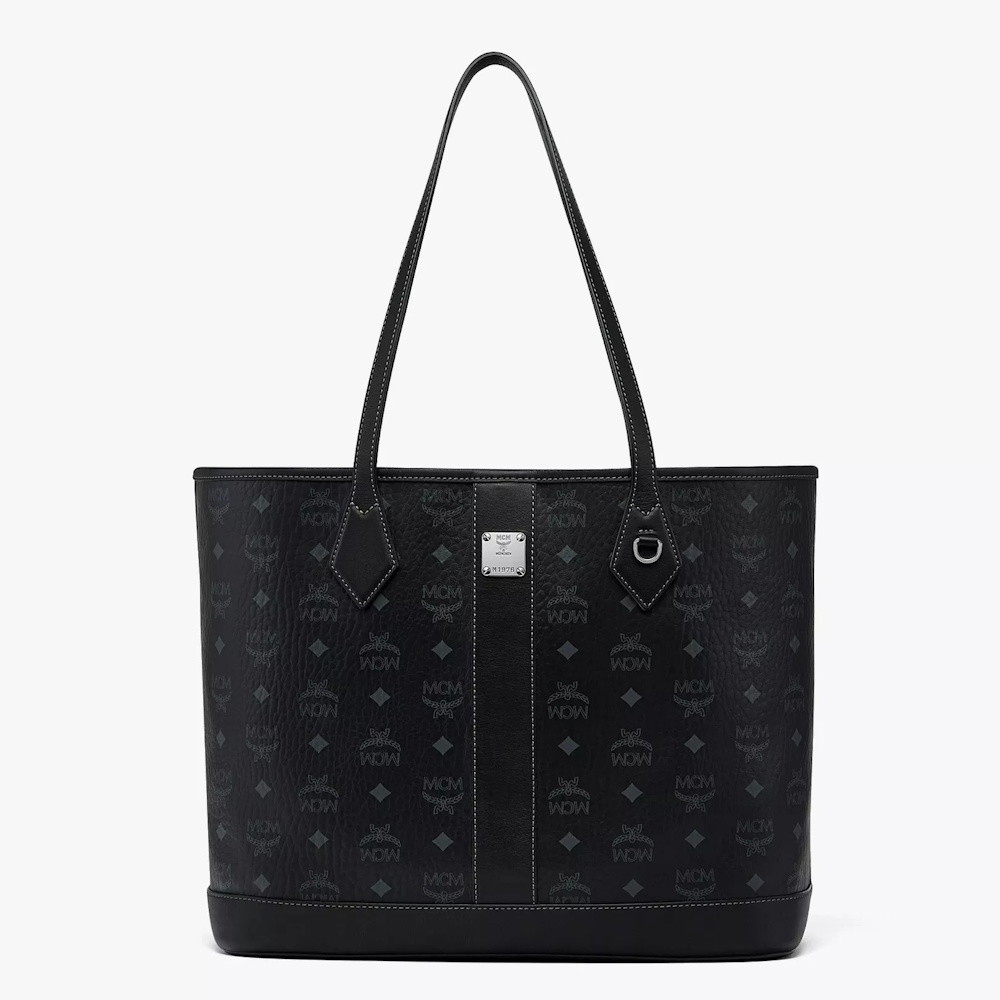 Picture of MCM Liz Visetos Medium Shopper - Black