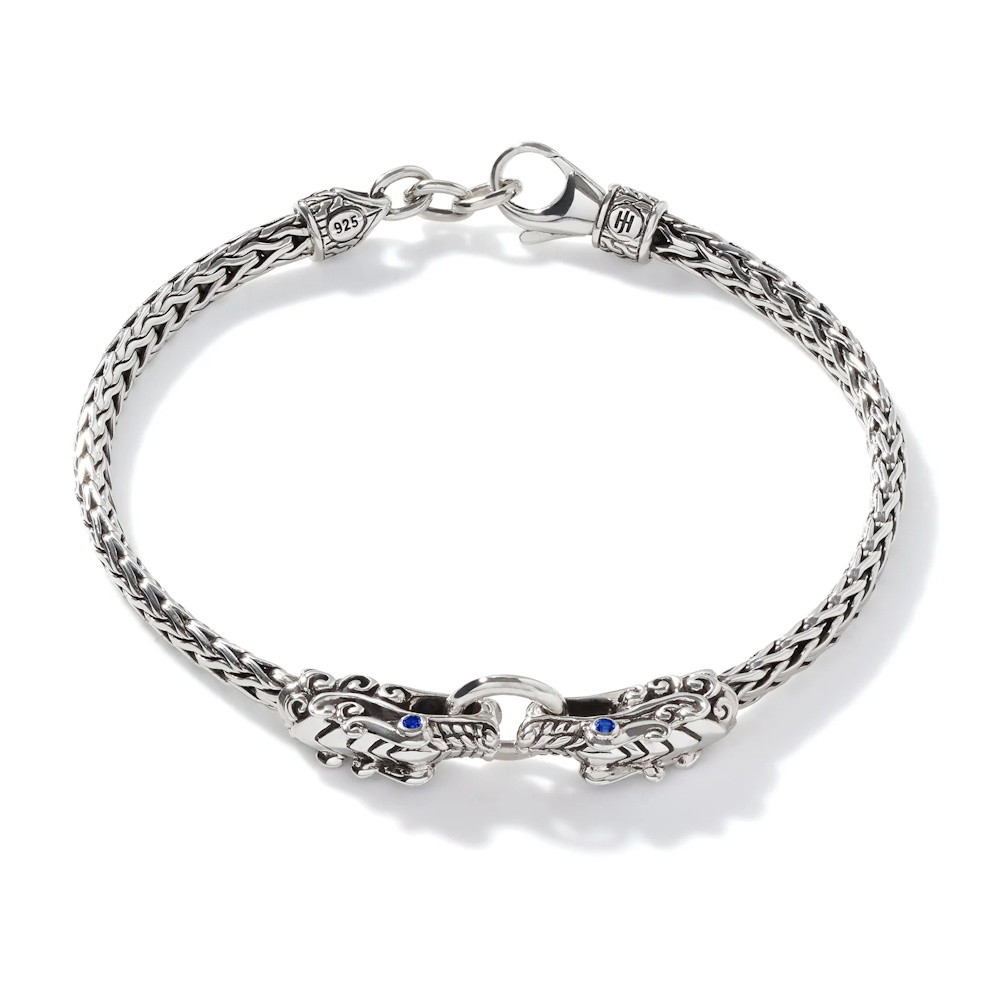 Picture of John Hardy Naga Heritage Silver Double Dragon Head Bracelet