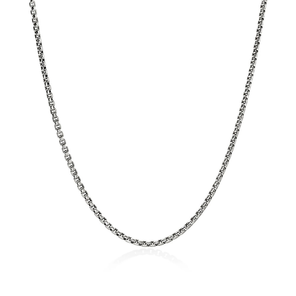 Picture of John Hardy 22" Chains Box Silver Box Chain Necklace