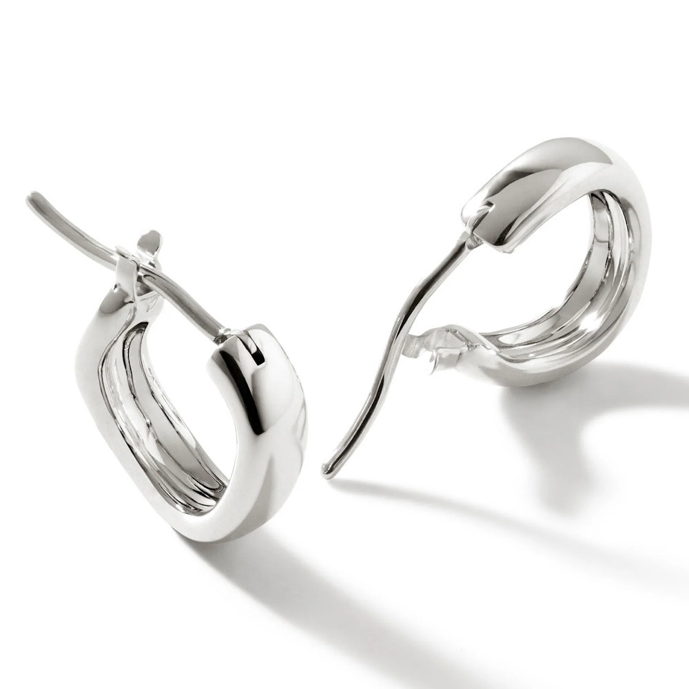 Picture of John Hardy Surf Silver Extra Small Hoop Earrings