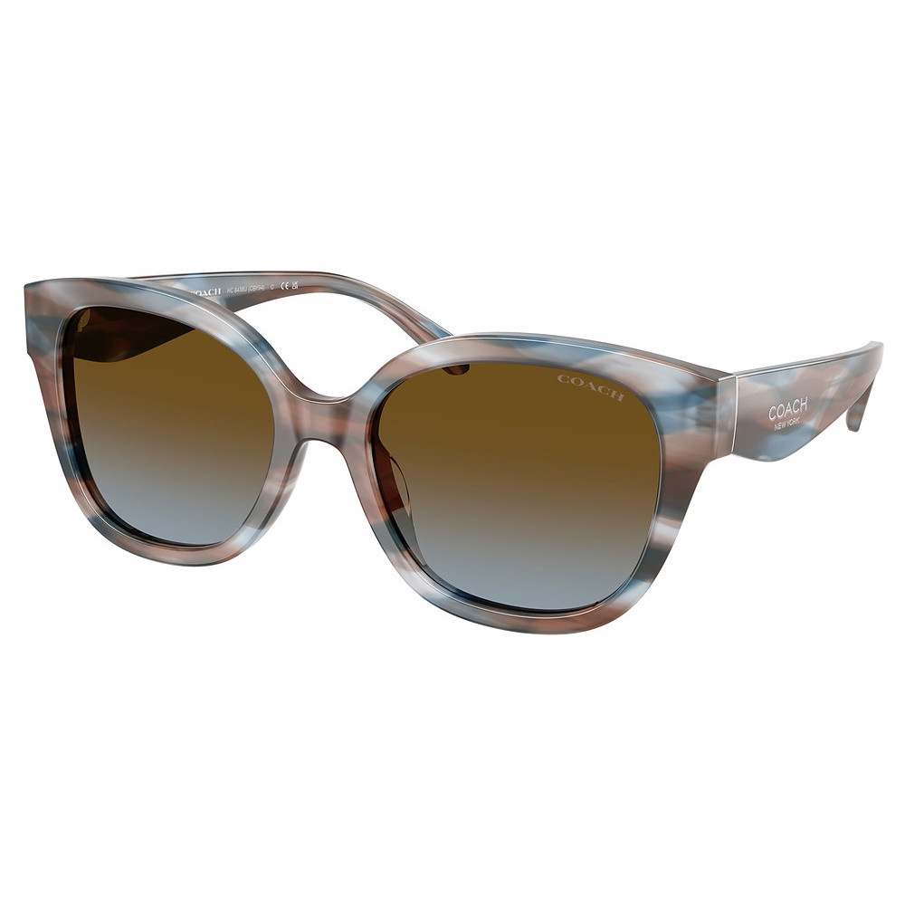 Picture of Coach Square Sunglasses - Maple/Blueberry with Grey Gradient