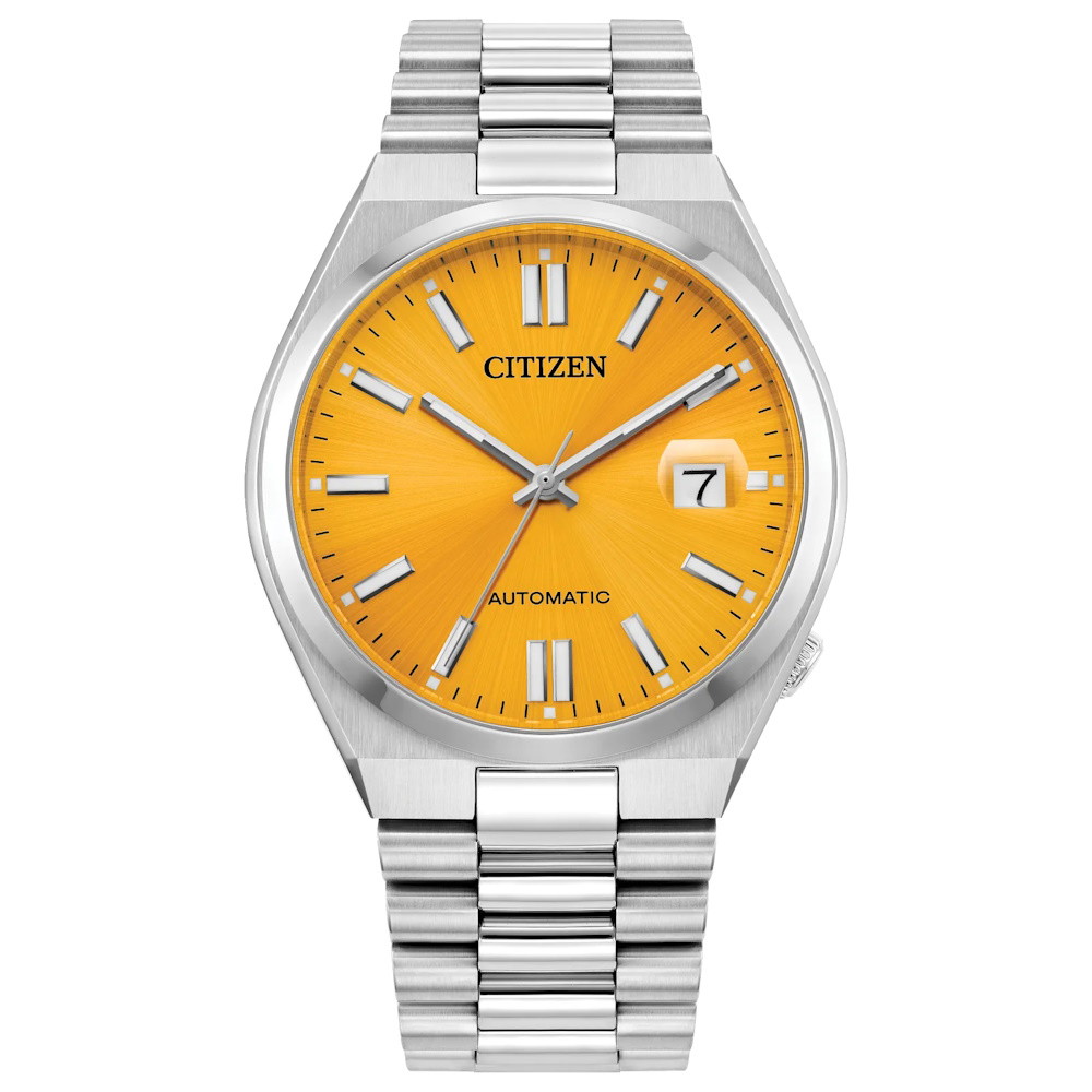 Picture of Citizen Men's TSUYOSA Automatic Watch with Yellow Dial