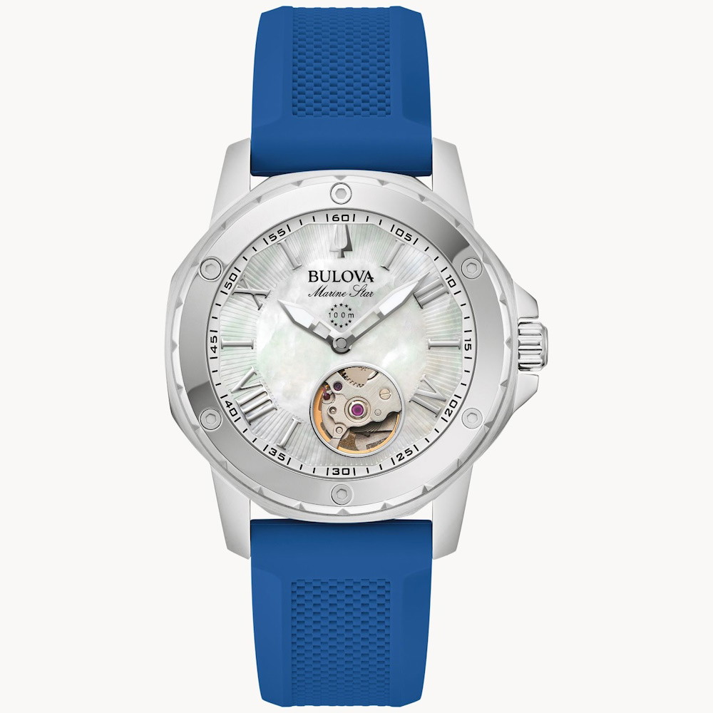 Picture of Bulova Ladies' Marine Star Watch with Blue Strap