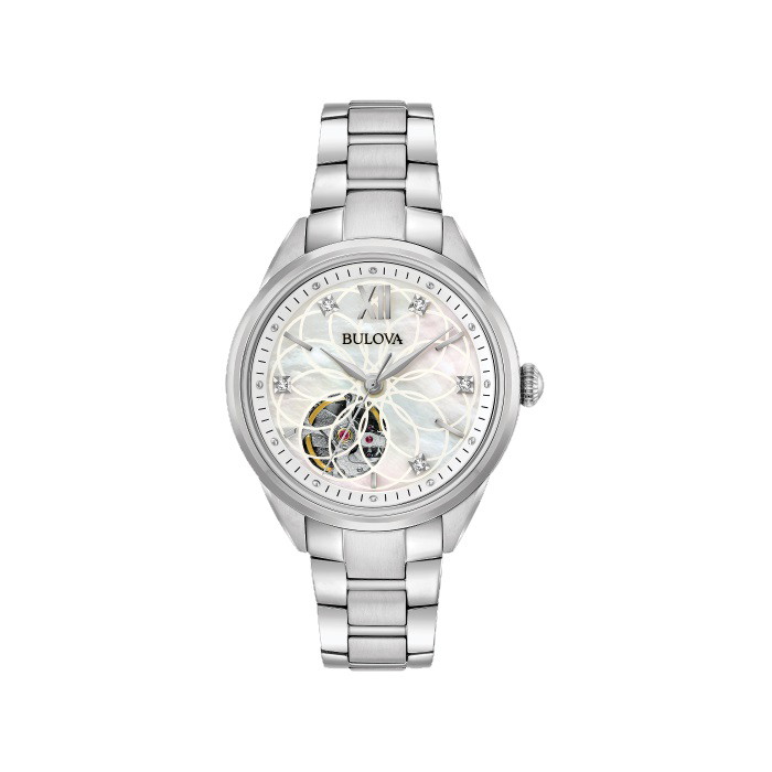 Picture of Bulova Sutton Stainless Steel Watch with Mother-of-Pearl Dial