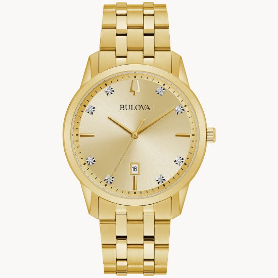 Picture of Bulova Sutton Diamonds Gold-Tone Watch