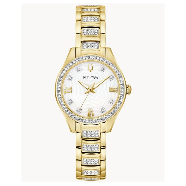 Picture of Bulova Ladies' Gold-Tone Crystal Watch