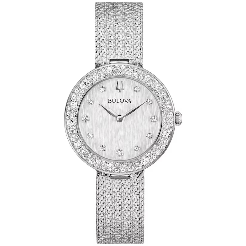 Picture of Bulova Ladies' Champagne Crystal Silver-Tone Watch