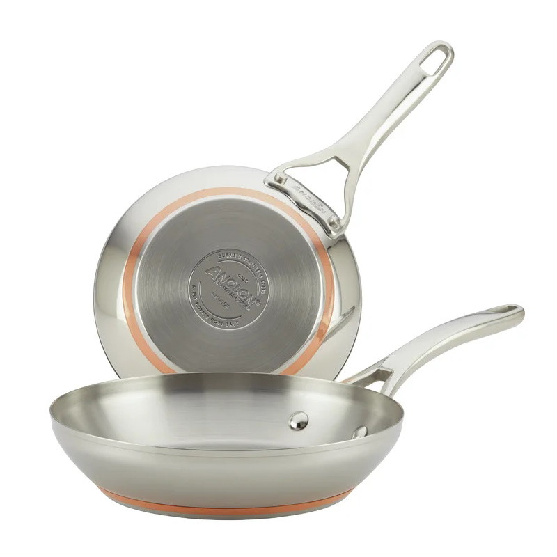 Picture of Anolon Nouvelle Copper Stainless Steel Frying Pan Set