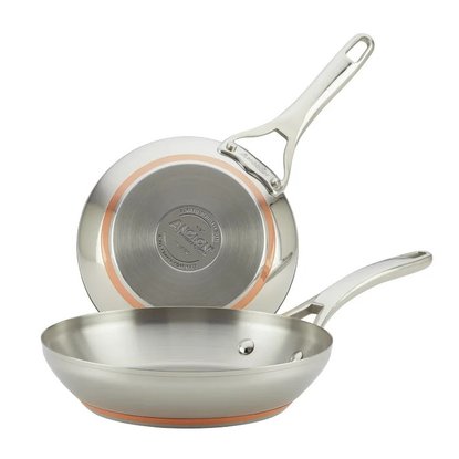 Picture of Anolon Nouvelle Copper Stainless Steel Frying Pan Set