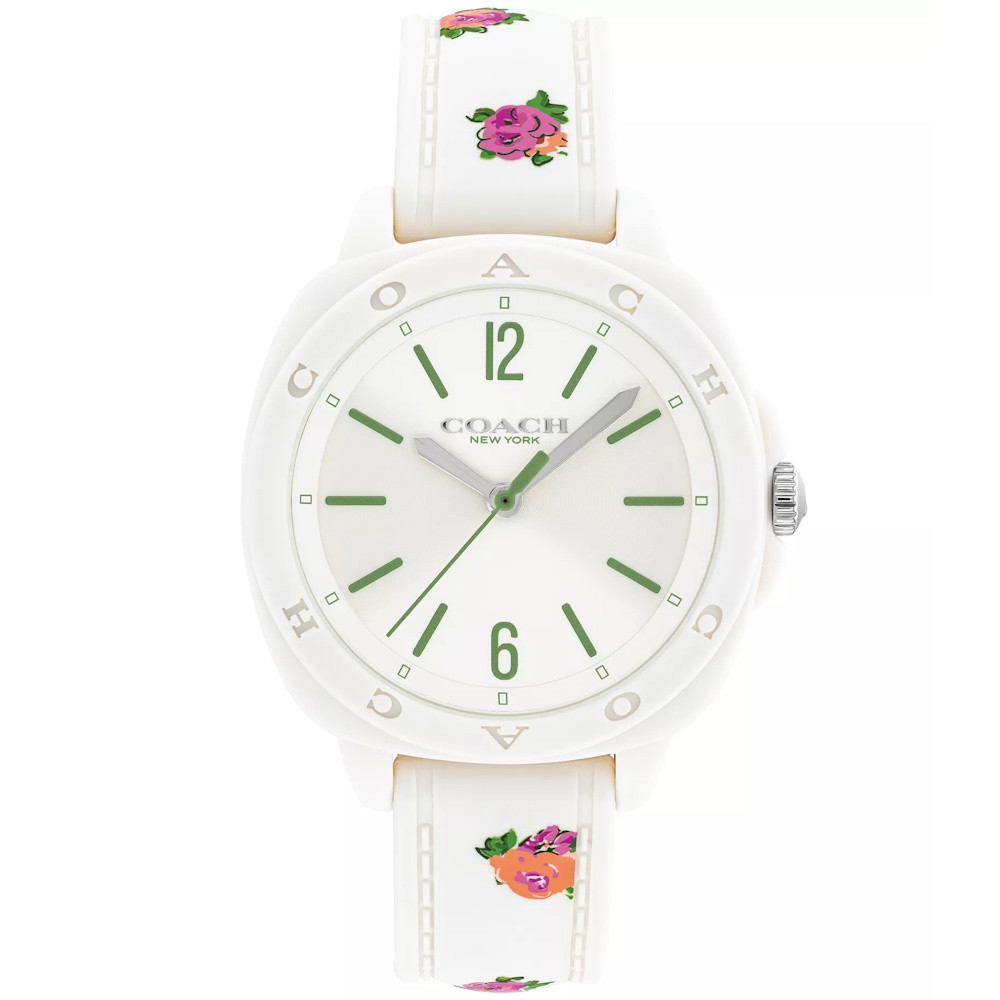 Picture of Coach Kitt Ladies' Watch with Chalk Floral Print Silicone Strap