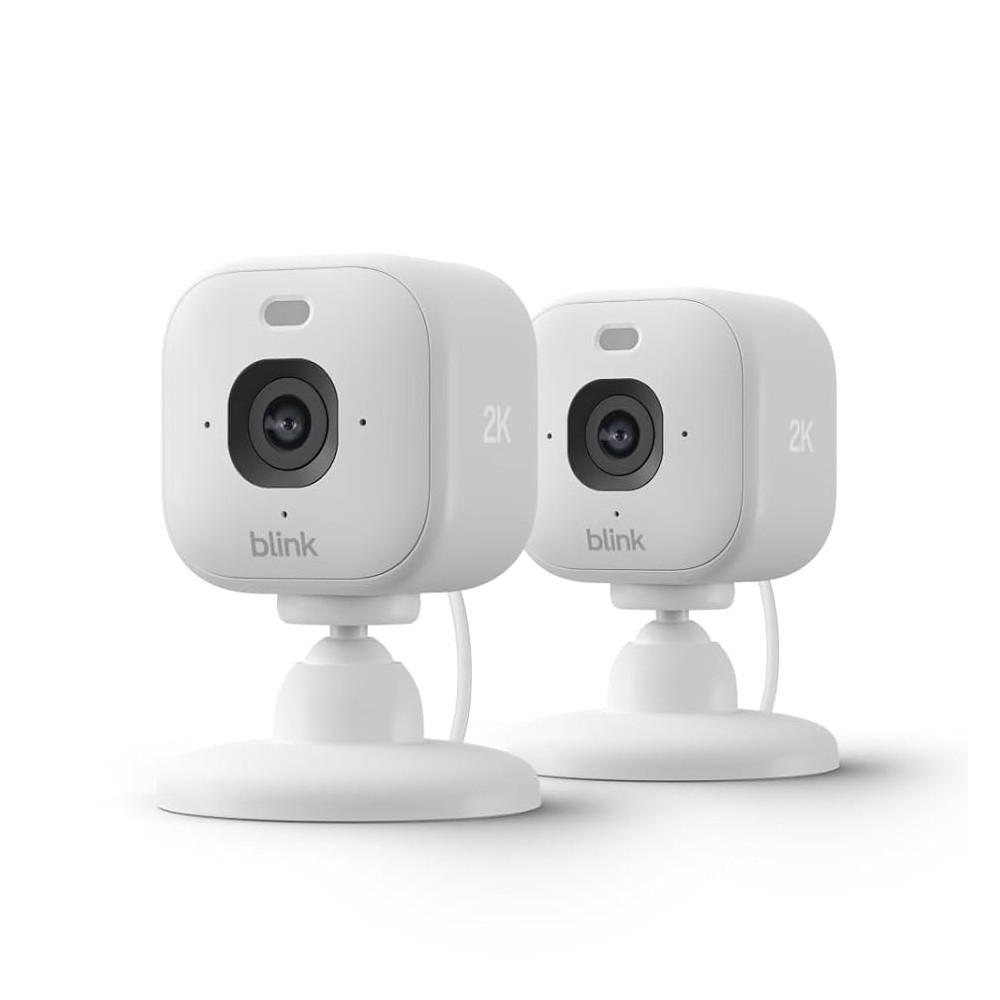 Picture of Amazon Blink Mini 2K Plug-In Home & Pet Security Cameras - Two/White