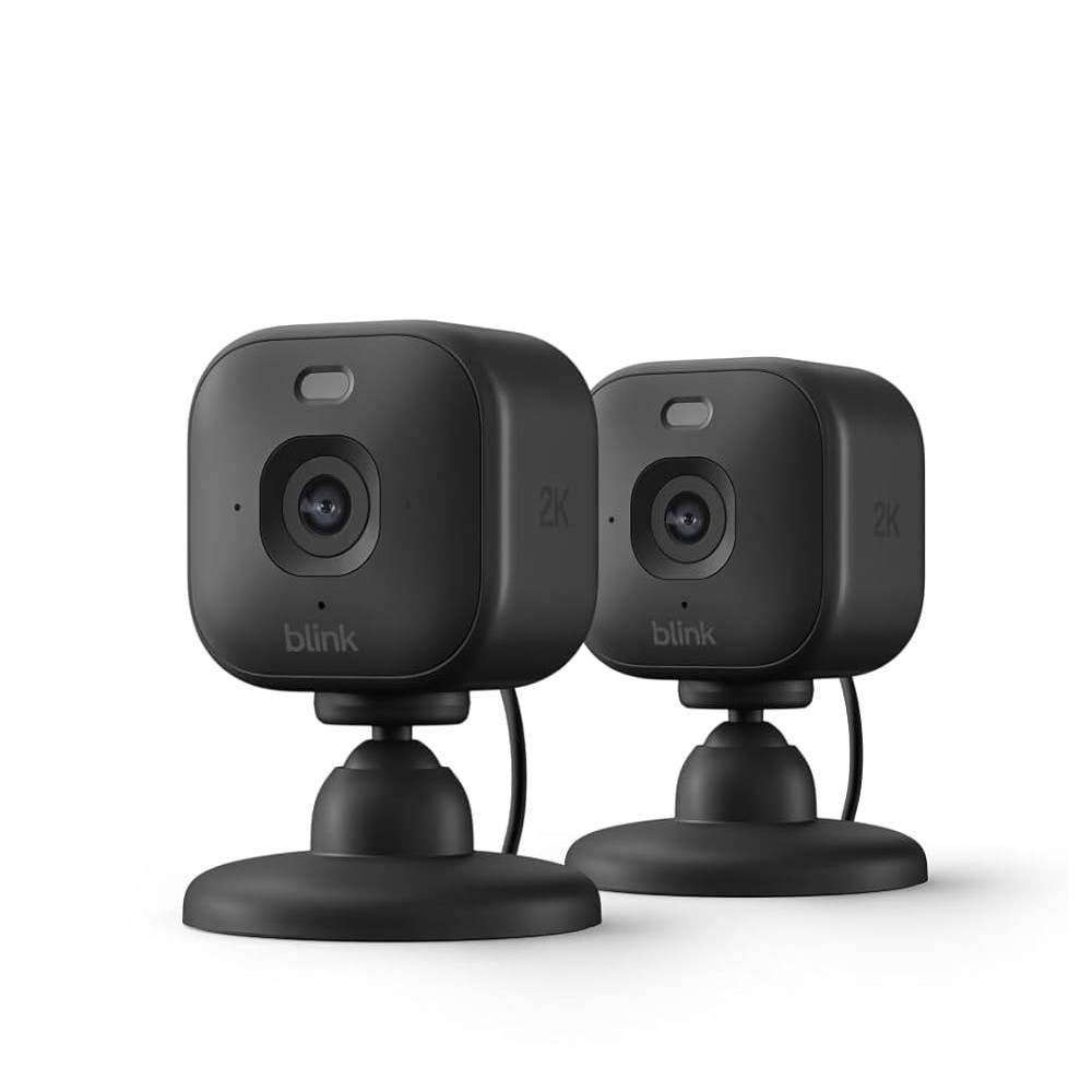 Picture of Amazon Blink Mini 2K Plug-In Home & Pet Security Cameras - Two/Black