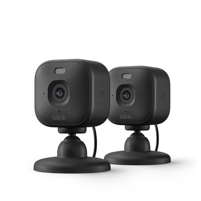Picture of Amazon Blink Mini 2K Plug-In Home & Pet Security Cameras - Two/Black