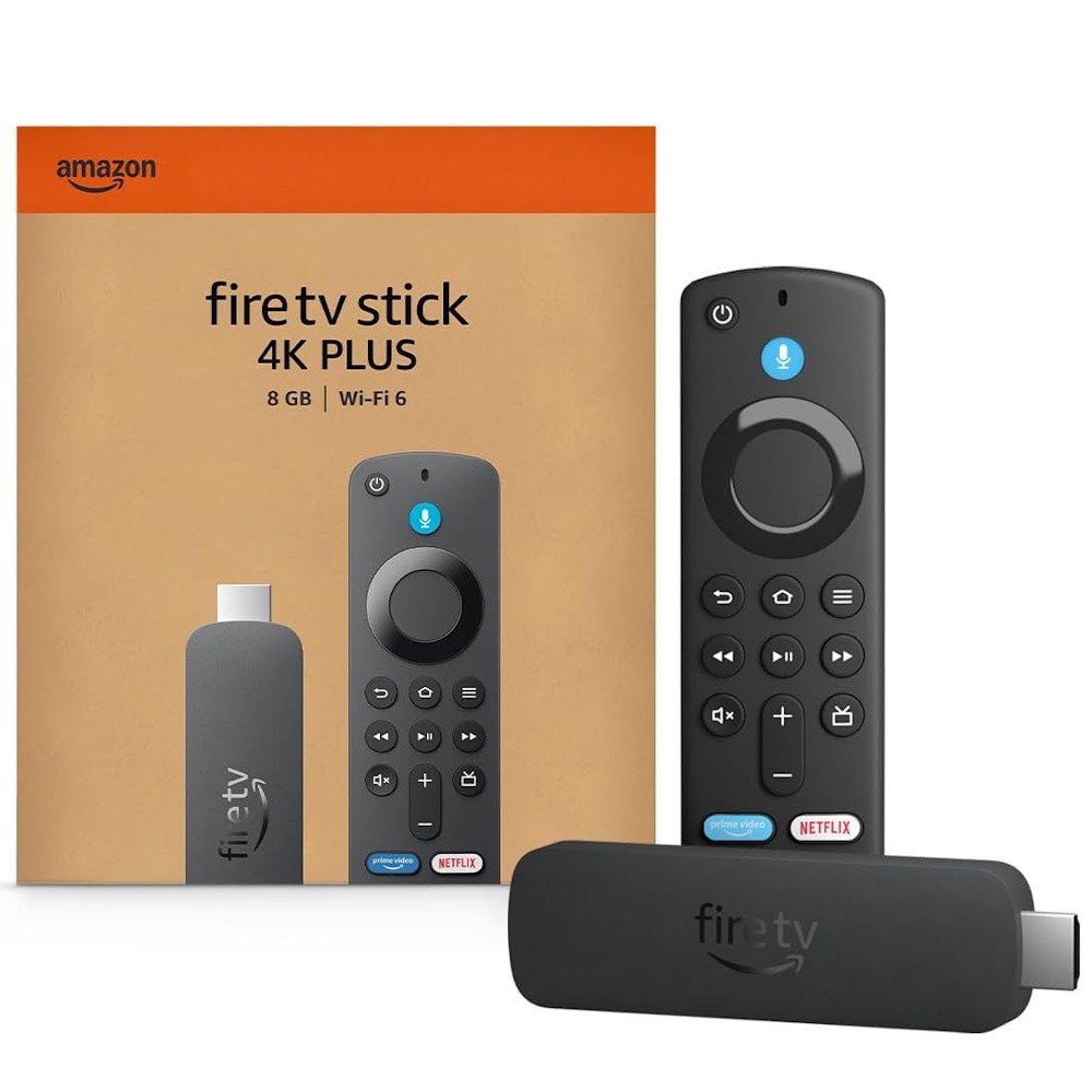 Amazon Fire TV Stick 4K Plus and Alexa voice remote