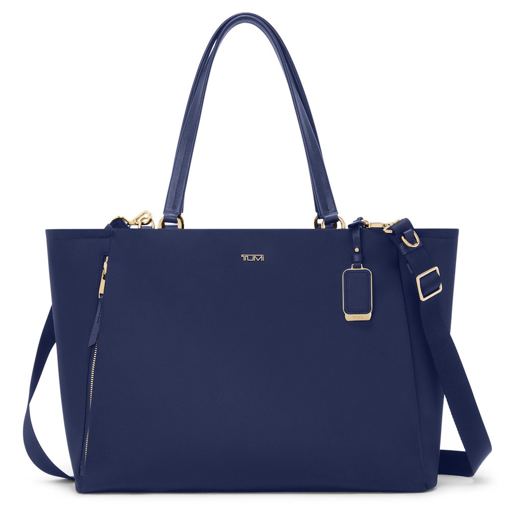 Picture of Tumi Voyageur Valetta Large Tote - Indigo/Light Gold