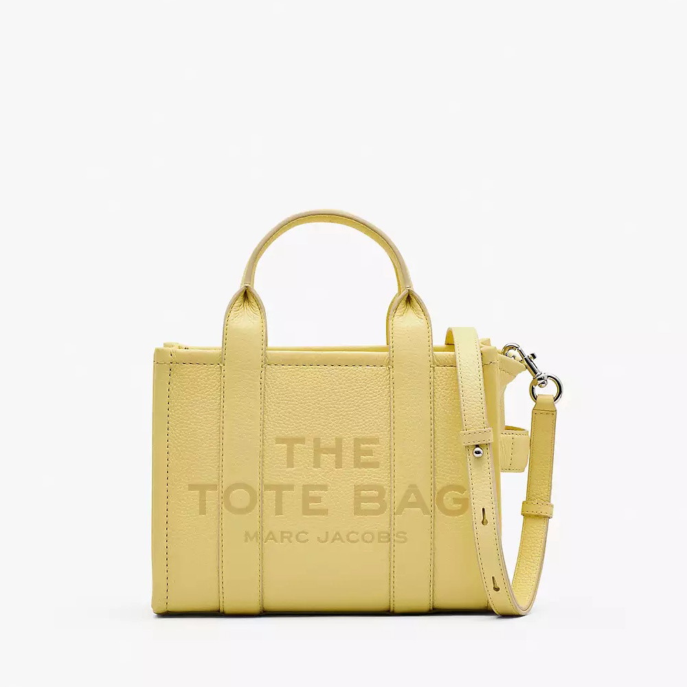 Picture of Marc Jacobs The Small Leather Tote - Custard