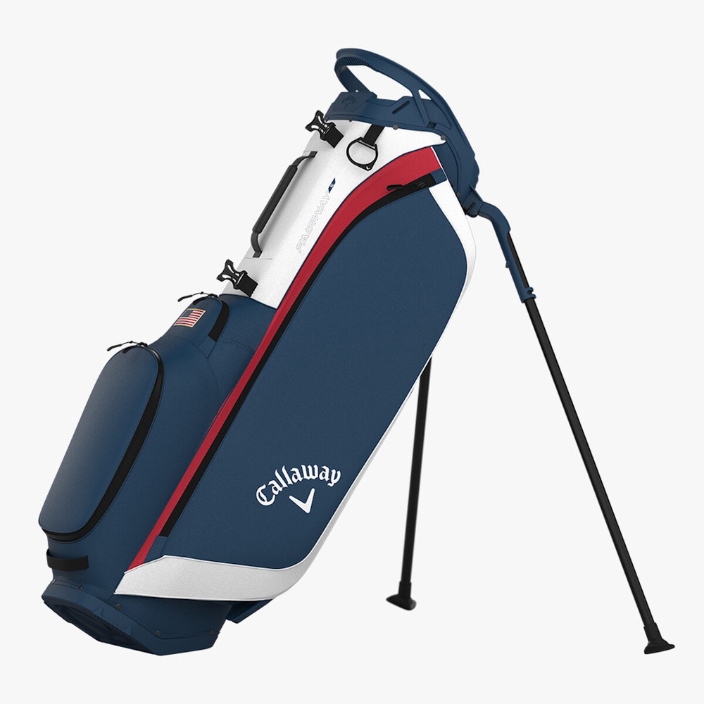 Picture of Callaway Fairway C Stand Bag - White/Marine/Red/Flag