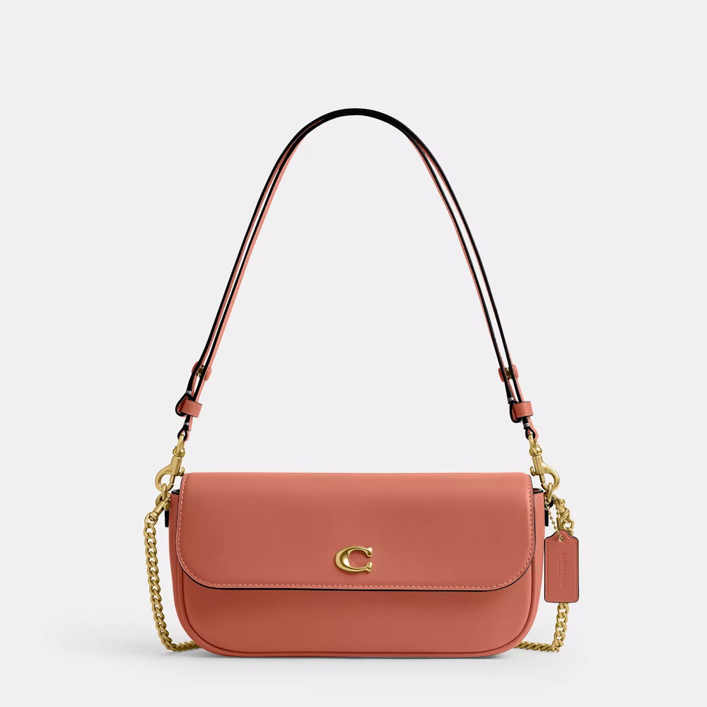 Picture of Coach Brook Flap Chain Bag - Dark Peach