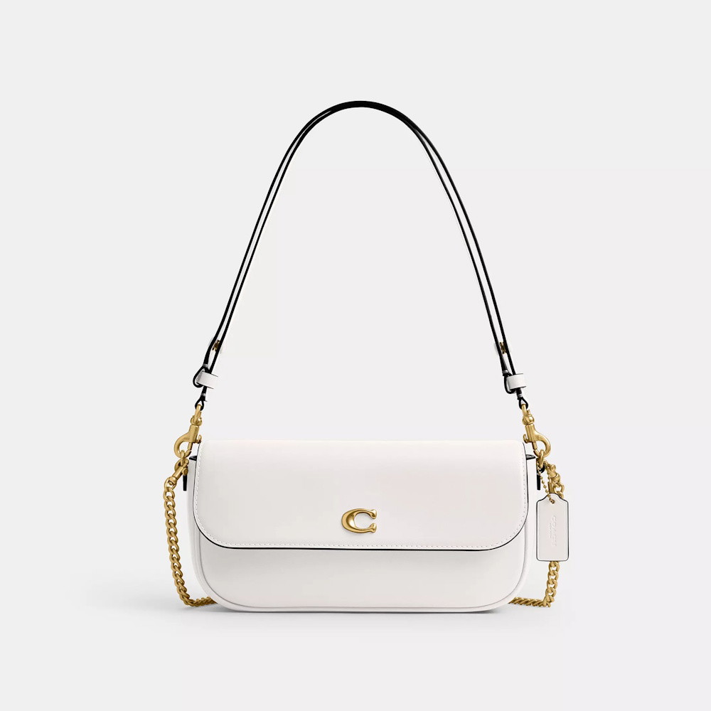 Picture of Coach Brook Flap Chain Bag - Chalk