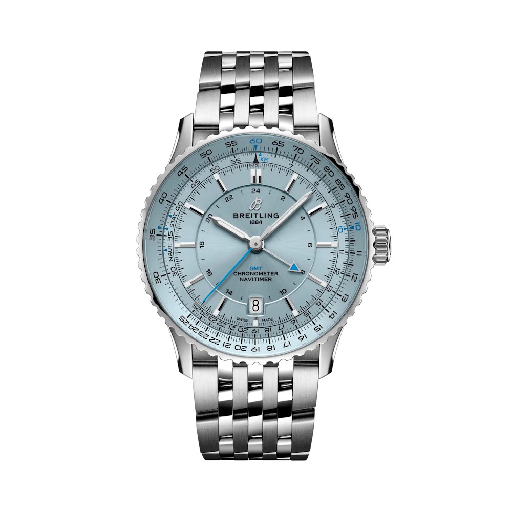 Picture of Breitling Navitimer Automatic GMT41- Stainless Steel/Blue Dial
