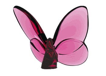 Picture of Baccarat Lucky Butterfly - Peony Pink