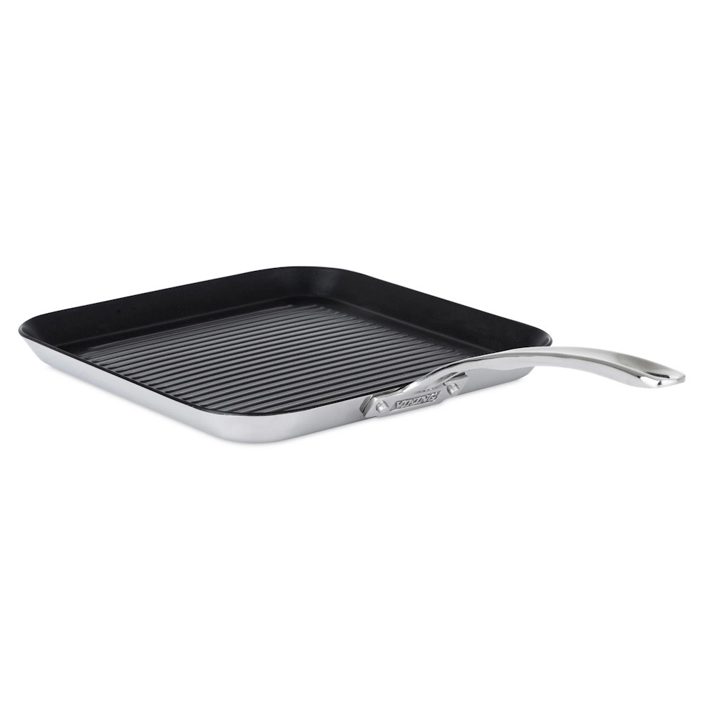 Picture of Viking Contemporary 3-Ply Stainless Steel 11'' Grill Pan