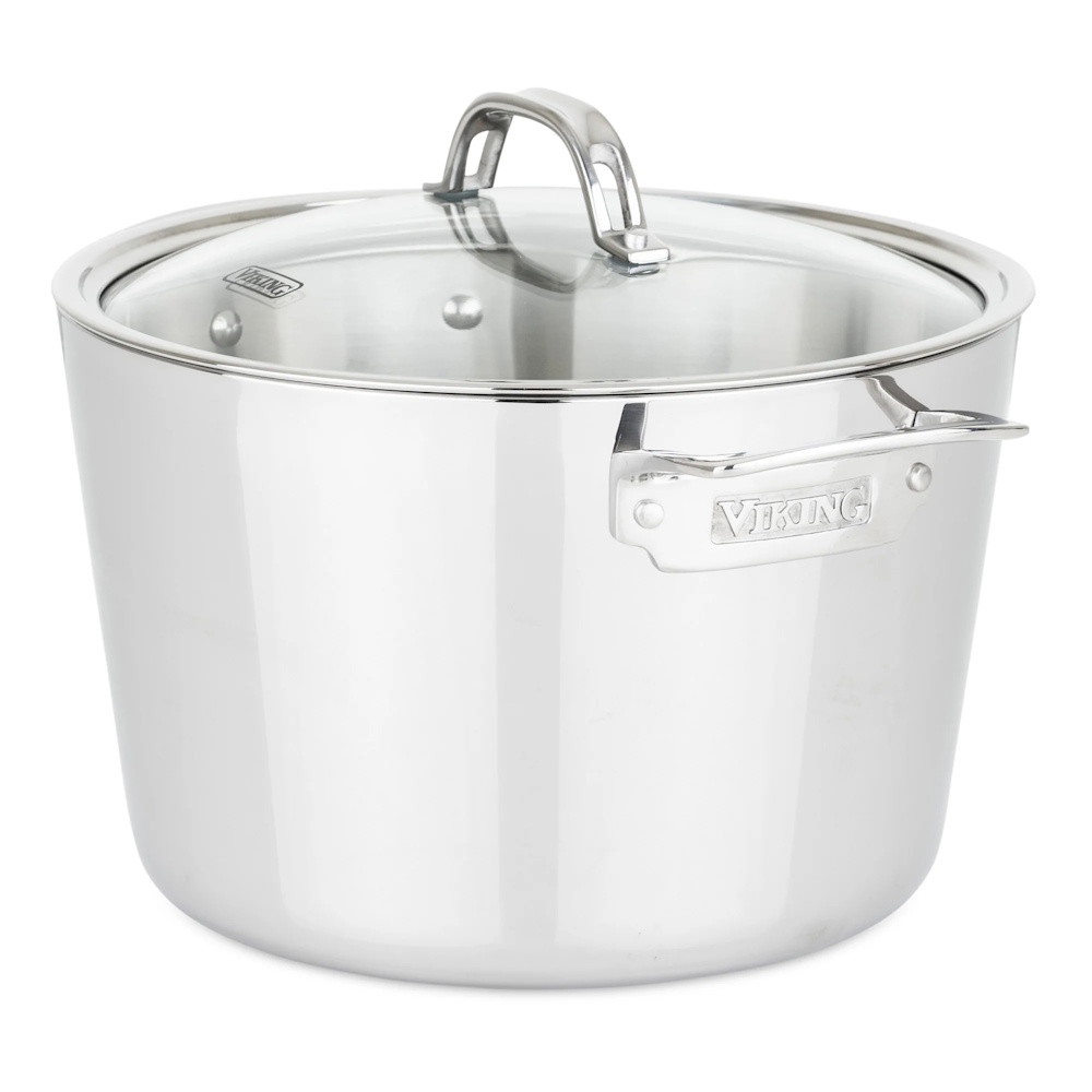 Picture of Viking Contemporary 3-Ply Stainless Steel 8-Qt. Stock Pot