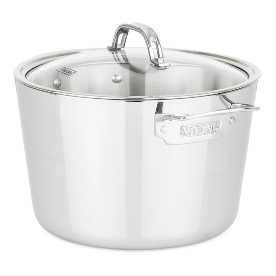 Picture of Viking Contemporary 3-Ply Stainless Steel 8-Qt. Stock Pot