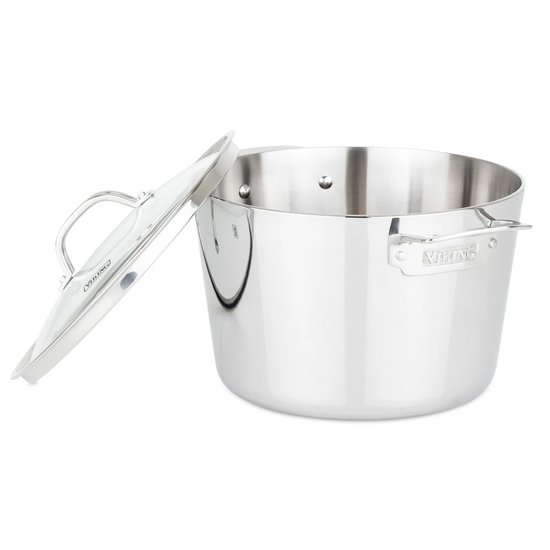 Picture of Viking Contemporary 3-Ply Stainless Steel 8-Qt. Stock Pot