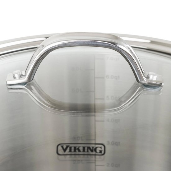 Picture of Viking Contemporary 3-Ply Stainless Steel 8-Qt. Stock Pot