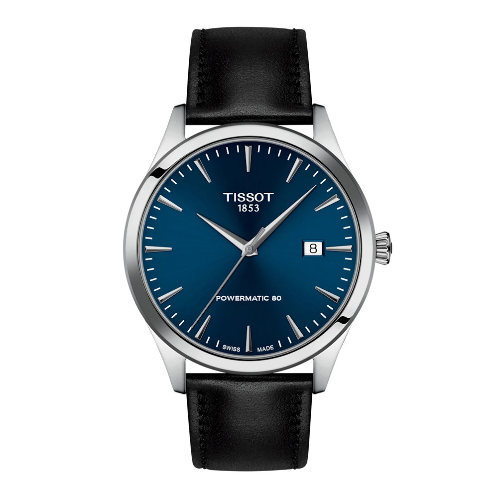 Picture of Tissot Classic Dream 40MM Watch with Blue Dial & Black Strap