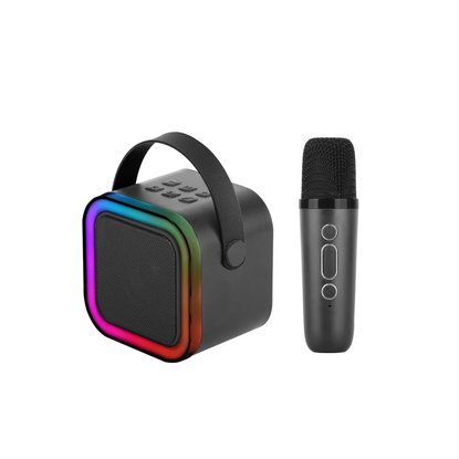 Picture of Supersonic Mini Karaoke Bluetooth Speaker with Mic - Black