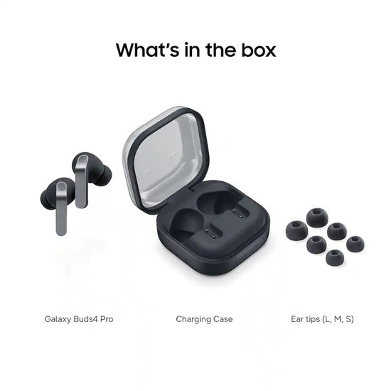 Picture of Samsung Galaxy Buds4 Pro Wireless Earbud Headphones - Black