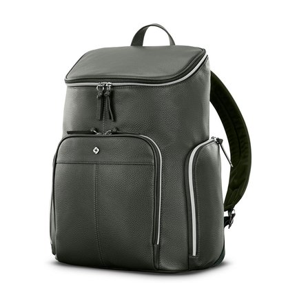 Picture of Samsonite Mobile Solution 2 Leather Deluxe Backpack - Olive