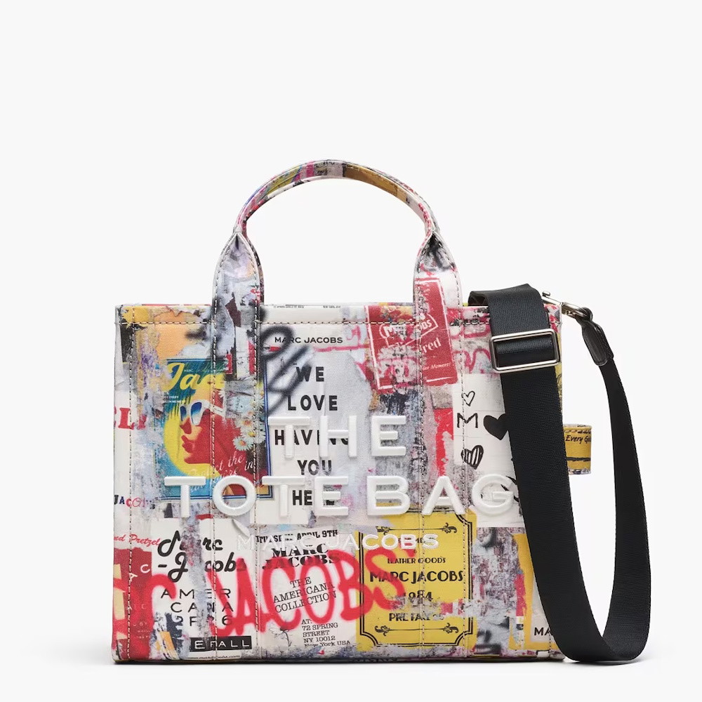 Picture of Marc Jacobs Pop Americana Canvas Medium Tote - White Multi