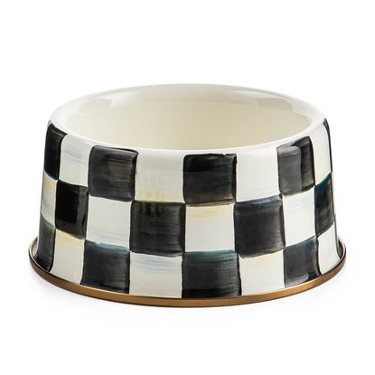 Picture of MacKenzie-Childs Courtly Check Medium Pet Dish