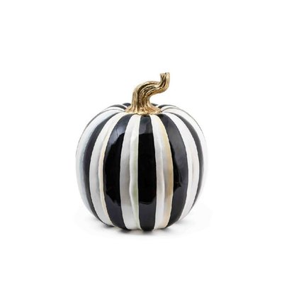 Picture of MacKenzie-Childs Courtly Stripe Glossy Large Pumpkin