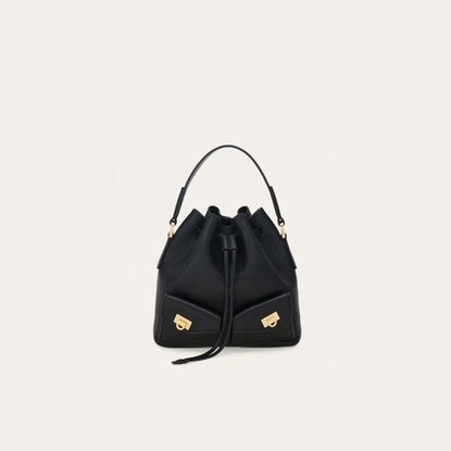 Picture of Ferragamo Multipocket Bucket Bag - Black