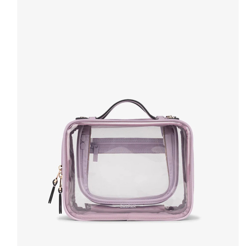Picture of Calpak Medium Clear Cosmetics Case - Lavender
