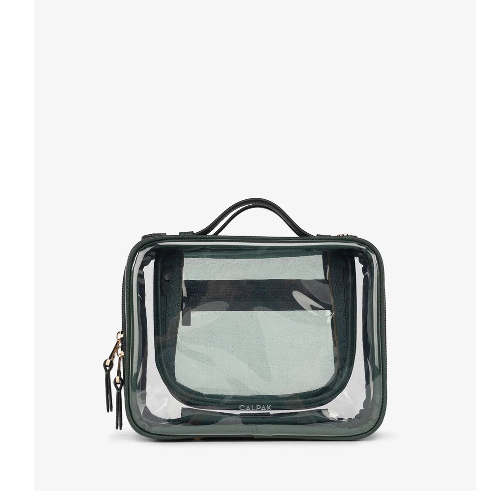 Picture of Calpak Medium Clear Cosmetics Case - Emerald