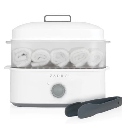 Picture of Zadro Luxury Countertop Towel Steamer - White