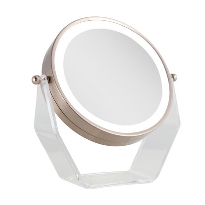 Picture of Zadro 1X/8X LED Swivel Mirror - Rose Gold