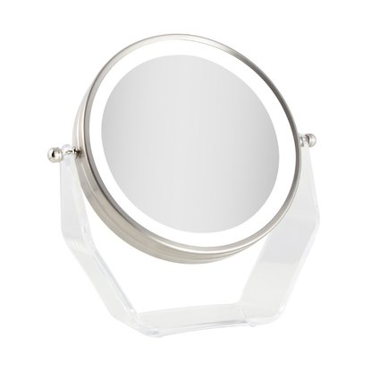 Picture of Zadro 1X/8X LED Swivel Mirror - Satin Nickel