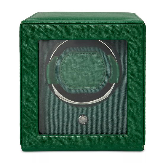 Picture of WOLF Cub Single Watch Winder with Cover - Green