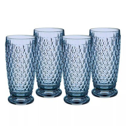 Picture of Villeroy & Boch Set of Four Boston Highball Glasses - Blue
