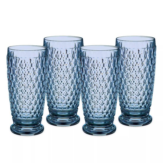 Picture of Villeroy & Boch Set of Four Boston Highball Glasses - Blue