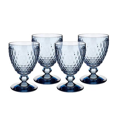 Picture of Villeroy & Boch Set of Four Boston Water Goblets - Blue