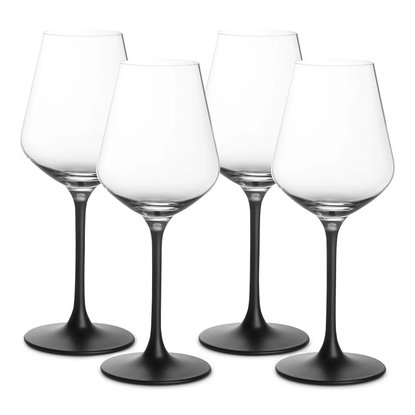 Picture of Villeroy & Boch Manufacture Rock Set of Four Red Wine Glasses